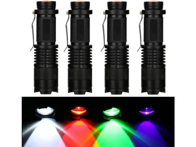 Alt view image 9 of 10 - LED UV Flashlight SK68 Purple Violet Light 395mn Torch Lamp 3 Modes Zoomable Tactical hunting camping Linternas