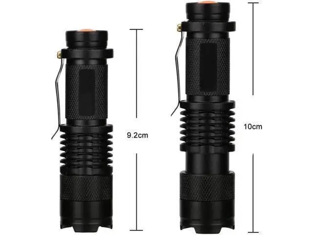 Alt view image 10 of 10 - LED UV Flashlight SK68 Purple Violet Light 395mn Torch Lamp 3 Modes Zoomable Tactical hunting camping Linternas