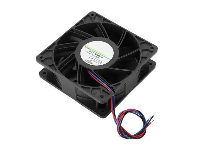 Alt view image 9 of 10 - Cooling Fan 12CM 2CM Cooling Fan Cooler Strong Industrial Chassis Cooling Fan 24V Cooling Fan for PC for Computer for Desktop