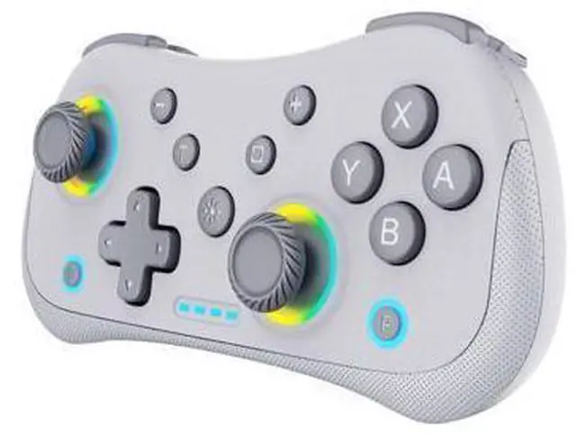 Alt view image 7 of 10 - Bluetooth controller NS game left and right wireless RGB illuminated mini handheld controller