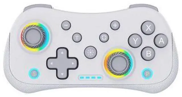 Alt view image 9 of 10 - Bluetooth controller NS game left and right wireless RGB illuminated mini handheld controller