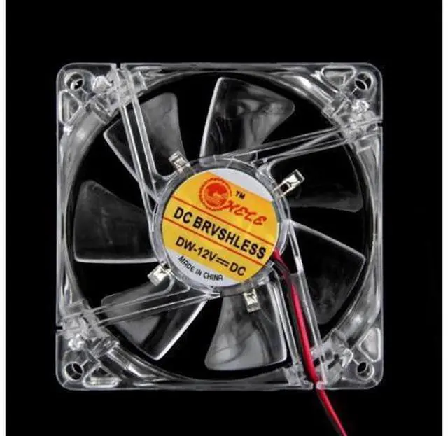 Alt view image 12 of 12 - 80mm LED Computer PC Fan 8025 Silent Cooling Fan 12V LED Luminous Chass Computer Case Cooling Fan Mod Easy Installed Color: Colorful