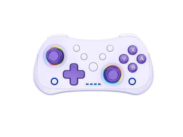 Alt view image 10 of 10 - Bluetooth controller NS game left and right wireless RGB illuminated mini handheld controller