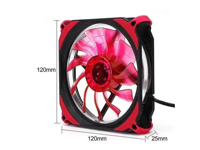Alt view image 10 of 10 - 120mm LED Cooling Cooler Desktop Computer Case Fan Lower Noise Cooling Fan Silent Fan For Desktop Computers