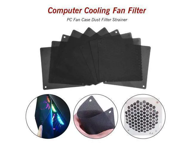Alt view image 6 of 10 - Fan Case Cover Computer Cooling Fan Filter PVC 120mm 140mm PC Fan Case Dust Filter Strainer Cuttable Dustproof Mesh Fans