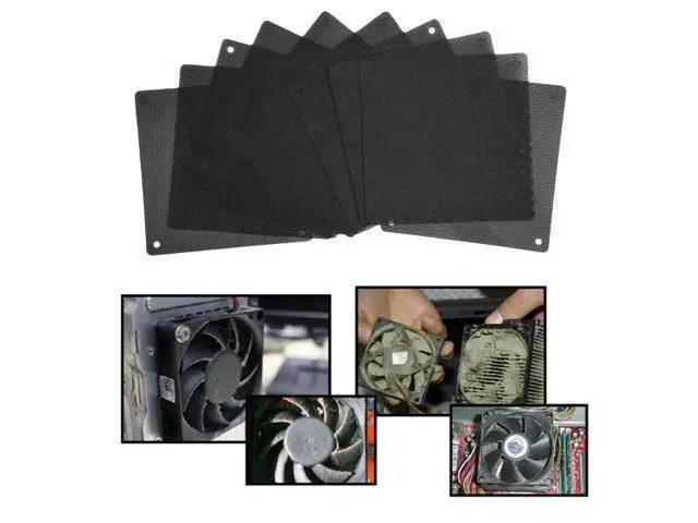 Alt view image 8 of 10 - Fan Case Cover Computer Cooling Fan Filter PVC 120mm 140mm PC Fan Case Dust Filter Strainer Cuttable Dustproof Mesh Fans