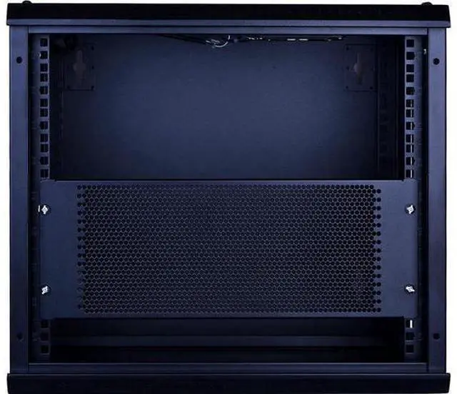 Alt view image 13 of 14 - 4U Blank Rack Mount Panel Spacer with Venting for 19in Server Rack Enclosure or Network Cabinet 2 Pack, Black