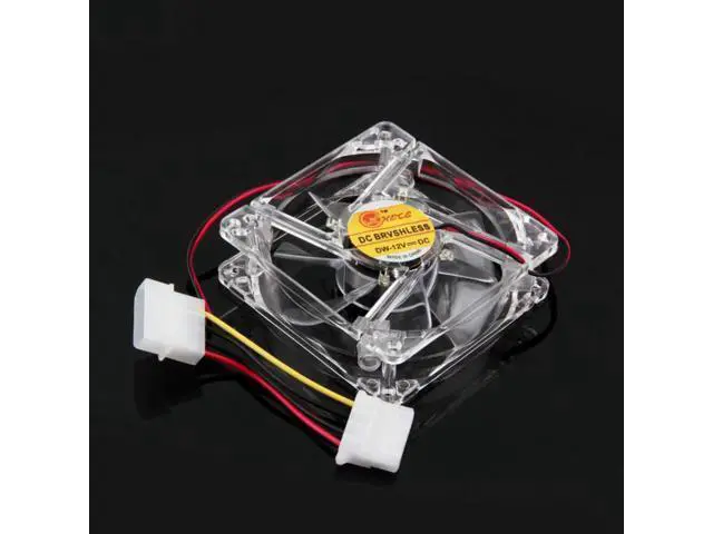 Alt view image 6 of 10 - PC Fan 80mm With LED 8025 Silent Cooling Fan 12V LED Luminous Chass Case Cooling Fan Mod Easy Installed