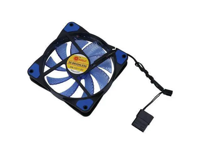 Alt view image 10 of 10 - 120mm fan Cooler Computer Fan 120mm LED Ultra Silent Computer PC Case Fan 15 LEDs 12V Around 1200RPM 3 Pin Fan
