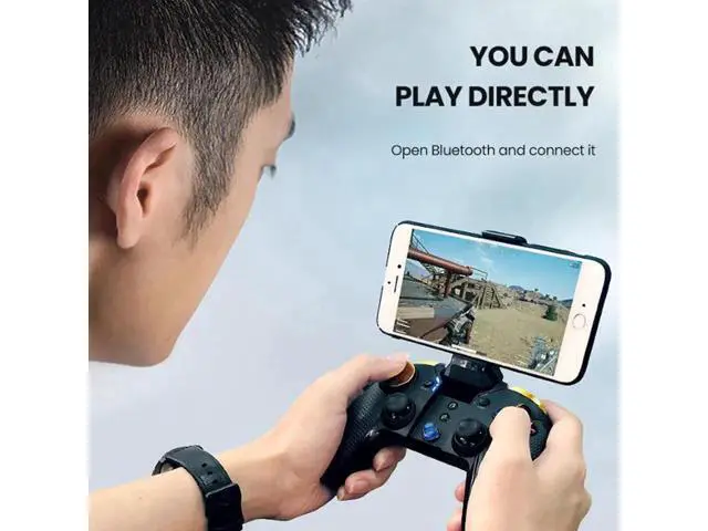 Alt view image 7 of 10 - PG-9118 Wireless Bluetooth Gamepad Pubg Mobile Game Controller Gamepad Joystick for IOS Android Smartphone Windows PC Game