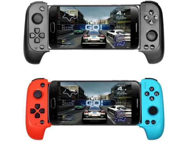 Alt view image 6 of 10 - 2 Half Handed Gamepad Mobile Phone Pad Tablet Controller Game Pubg Mobile IOS/Android Bluetooth Controller
