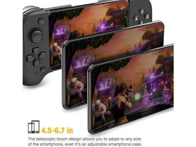 Alt view image 9 of 10 - 2 Half Handed Gamepad Mobile Phone Pad Tablet Controller Game Pubg Mobile IOS/Android Bluetooth Controller