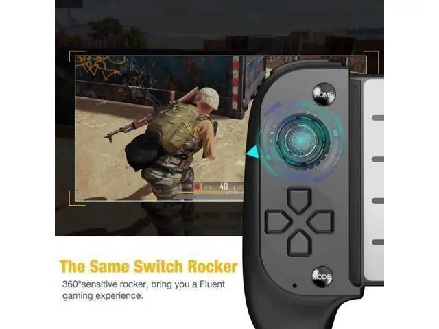 Alt view image 8 of 10 - 2 Half Handed Gamepad Mobile Phone Pad Tablet Controller Game Pubg Mobile IOS/Android Bluetooth Controller
