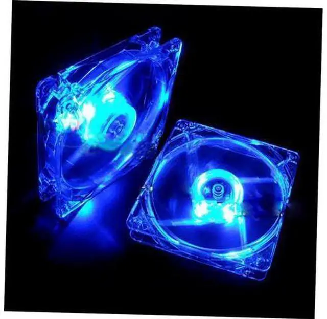 Alt view image 6 of 10 - 12V Cooling Fan Computer Fan Quad 4 LED Light 120mm PC Computer Case Cooling Fan Quiet Connector Easy Installed Fan