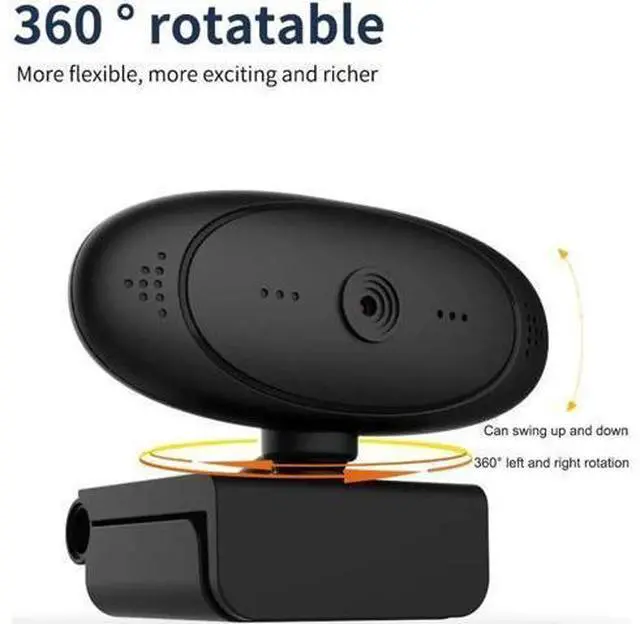 Alt view image 10 of 10 - HD 1080P Webcam USB Camera webcamera autofocus With Microphone Flexible Rotatable Web Camera for Video Conference Computer