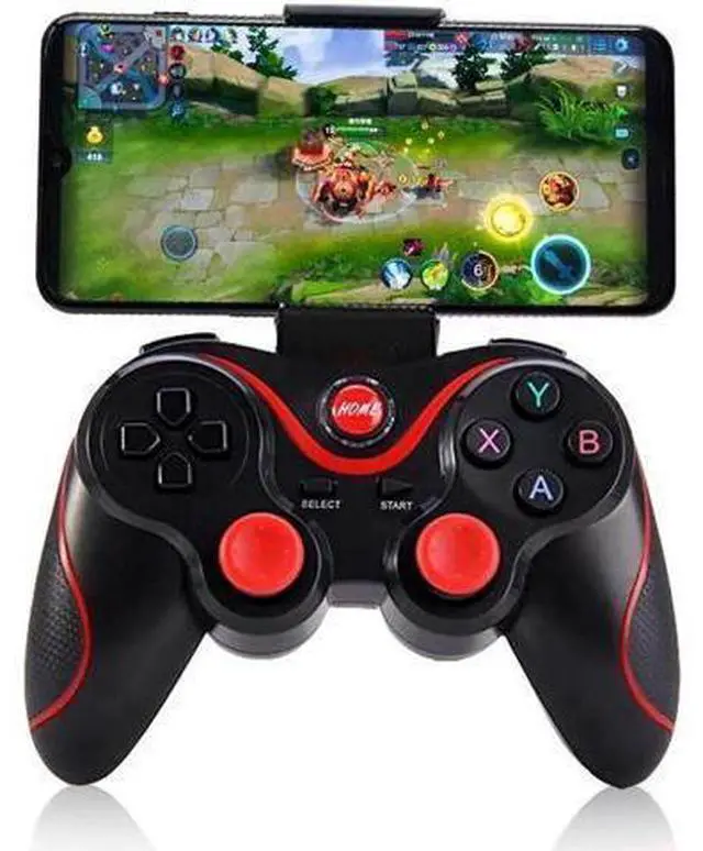 Alt view image 6 of 10 - controller T3 Bluetooth Wireless Joystick Gamepad Game Controller Bluetooth Joystick For Mobile Phone Tablet TV Box Holder
