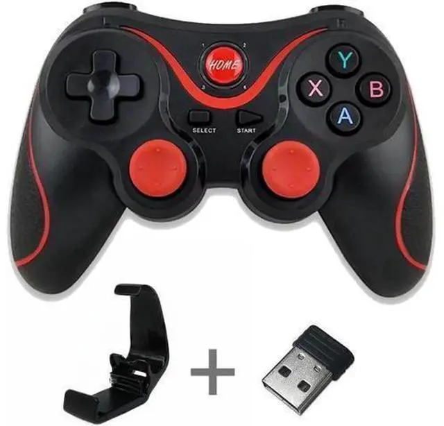 Alt view image 10 of 10 - controller T3 Bluetooth Wireless Joystick Gamepad Game Controller Bluetooth Joystick For Mobile Phone Tablet TV Box Holder