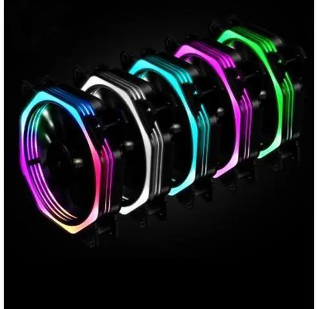 Alt view image 8 of 8 - OIAGLH LED tesseract case fan, CPU cooling cooler desktop computer cooling cooler, cooling fan silent fan, desktop computer fan