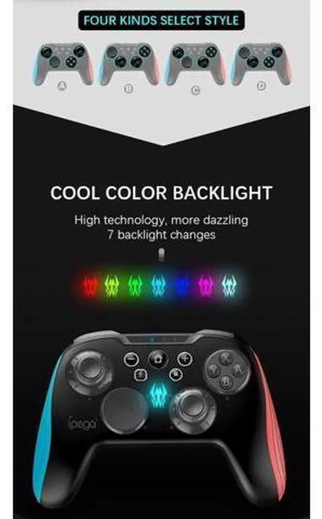 Alt view image 9 of 10 - PG-9139 Controller Wireless Bluetooth Gamepad Joystick Gaming Joypad For Switch PC Game-Controller