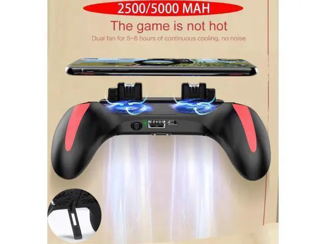 Alt view image 6 of 10 - Gamepad Pubg Controller Double Cool Fan 5000 Mah Powerbank Game-Controller Android Joystick Mobile Game Pad