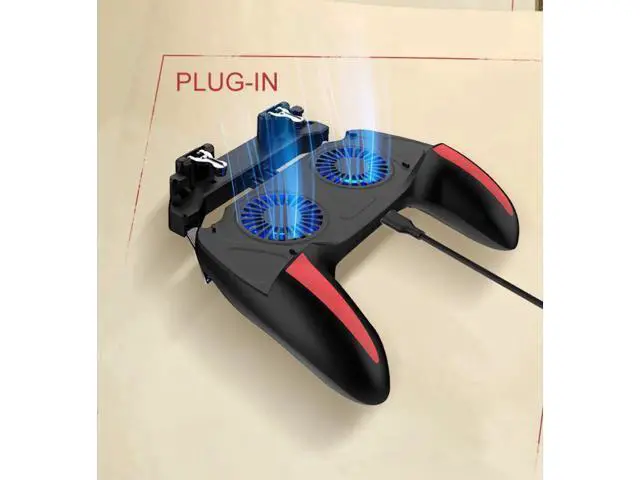 Alt view image 9 of 10 - Gamepad Pubg Controller Double Cool Fan 5000 Mah Powerbank Game-Controller Android Joystick Mobile Game Pad