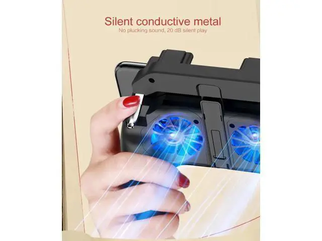 Alt view image 10 of 10 - Gamepad Pubg Controller Double Cool Fan 5000 Mah Powerbank Game-Controller Android Joystick Mobile Game Pad