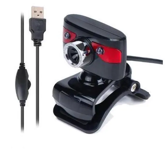 Alt view image 7 of 10 - Web Camera USB Webcam 2 Led Web Cam with MIC Clip-on for Skype Youtube Computer PC Laptop Notebook Camera
