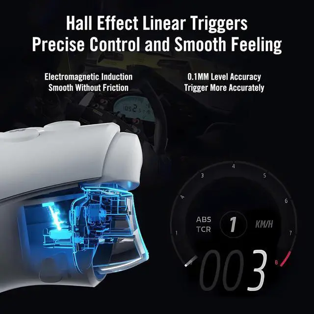 Alt view image 10 of 14 - FLYDIGI Direwolf 2 PC Game Controller Hall Effect Joystick & Trigger Macros & Turbo Quick Setting Dual Vibration 800mAh Multi-Platform Controller for PC/NS/TV/Laptop/Android/IOS/Mobile Native