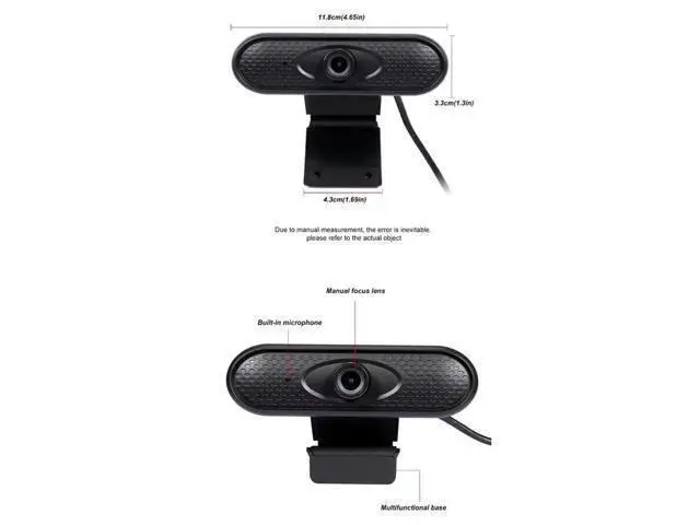Alt view image 7 of 10 - 1080P Protatable 2.0 HD Webcam Laptop Web Camera USB Video Recording Mic Camera Video Recording with Microphone For PC Computer