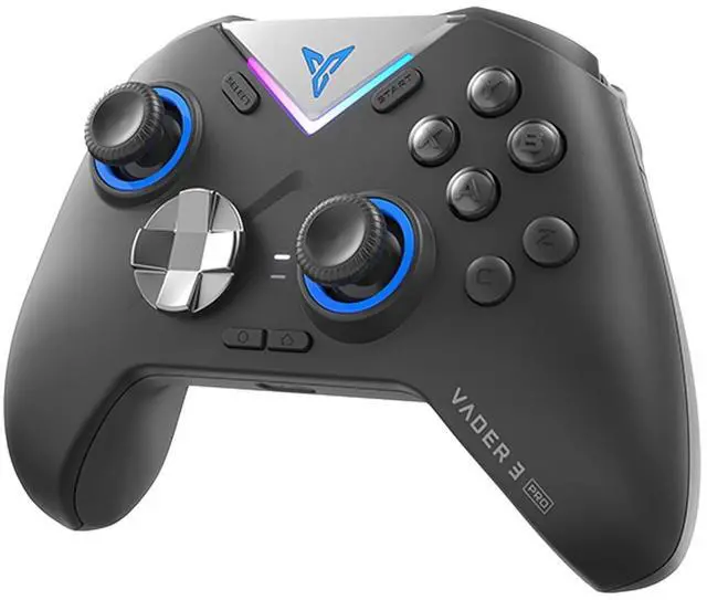 Alt view image 8 of 14 - Vader 3 Pro PC Gaming Controller Hall & Micro Changable Triggers Hall Joystick Stereo Vibration 800mAh Gyro Mapping Multi-Platform Controller for PC/NS/Mobile/TV/Android/IOS Native