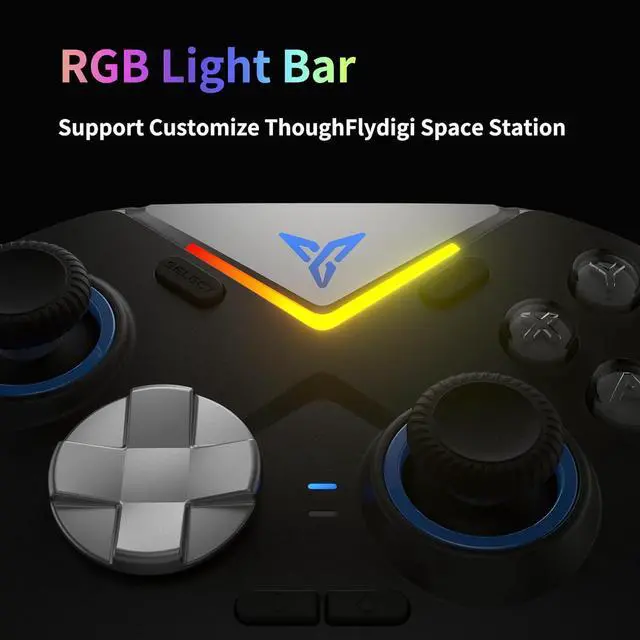 Alt view image 14 of 14 - Vader 3 Pro PC Gaming Controller Hall & Micro Changable Triggers Hall Joystick Stereo Vibration 800mAh Gyro Mapping Multi-Platform Controller for PC/NS/Mobile/TV/Android/IOS Native