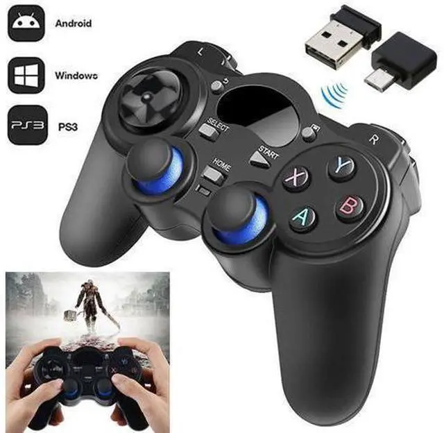 Alt view image 8 of 14 - 2.4G Wireless Controller Gaming Gamepad Joystick for Android Tablet Phone PC TV