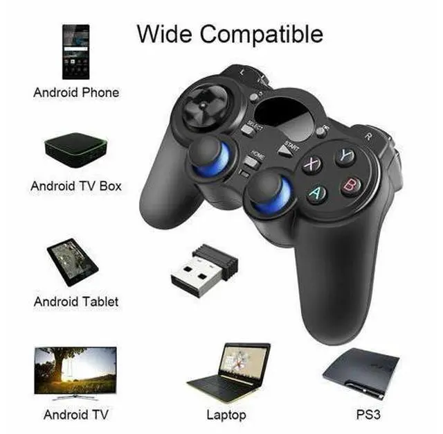 Alt view image 10 of 14 - 2.4G Wireless Controller Gaming Gamepad Joystick for Android Tablet Phone PC TV