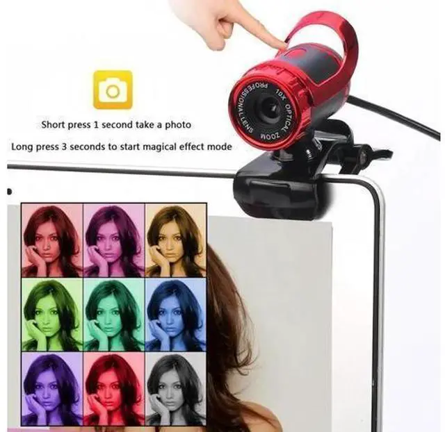 Alt view image 7 of 8 - 12 Megapixels HD Webcam MIC HD hd web Camera Web Cam 360 Degree Built-in Microphone Clip-on For Desktop Skype Computer PC Laptop