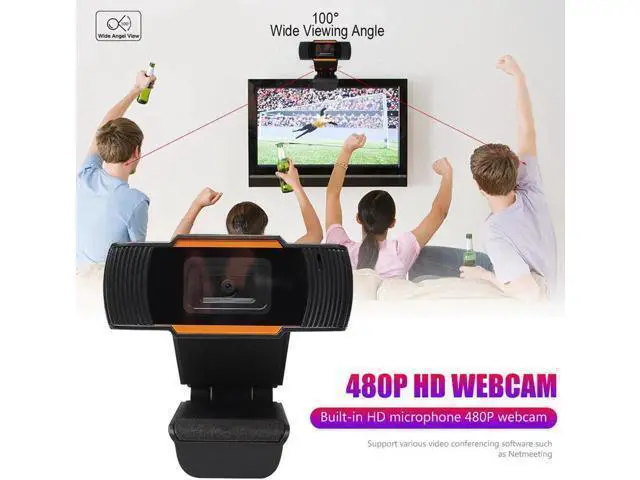 Alt view image 9 of 10 - 480P Full HD Webcam with Microphone USB Driver Web Camera for Win 10 8 7 Webcam Microphone Computer Usb2.0-Camera