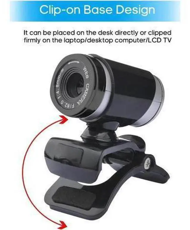 Alt view image 7 of 10 - 480P HD Web Camera PC Computer USB Webcam Driver HD Camera With Microphone Web Cam Web cameras for TV GamingComputer Laptop