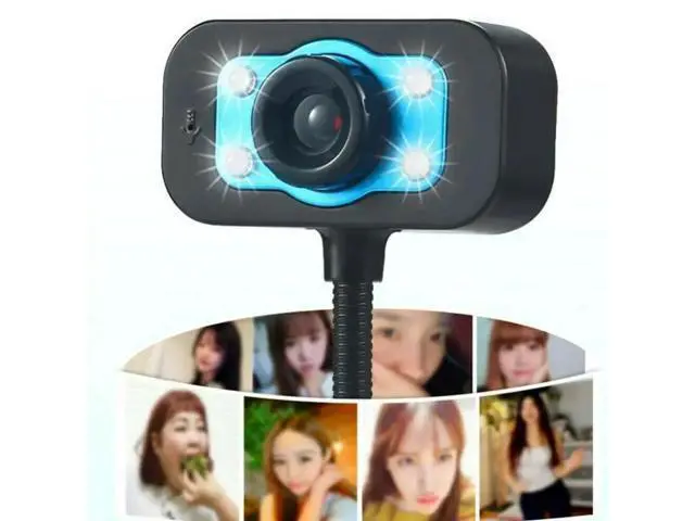 Alt view image 9 of 10 - HD Webcam Video Webcam USB Camera Built-in Microphone Video Teaching Live With Mic HD LED Web Camera MIC