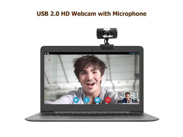 Alt view image 7 of 10 - Computer Cameras USB 2.0 HD Webcam 30fps PC Camera HD Webcam Web Cam video conference with MIC for laptop/desktop Camera