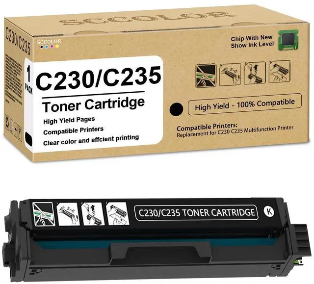 Main image of Extra High Yield C230 C235 Toner Cartridge with New Chip 006R04391 Black Toner Cartridge (BK:5,550 Pages) Replacement for Xerox C230/DNI C235/DNI C230 C235 Printer