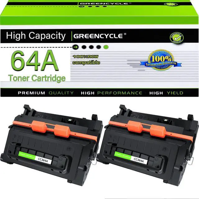 Main image of CC364A Compatible Black Toner Cartridge Replacement for HP 64A | Use for LaserJet P4014dn P4014n P4015dn P4015n P4015tn P4015x P4515n P4515tn P4515 Printer Ink Cartridge (2 Pack;10000 pages)