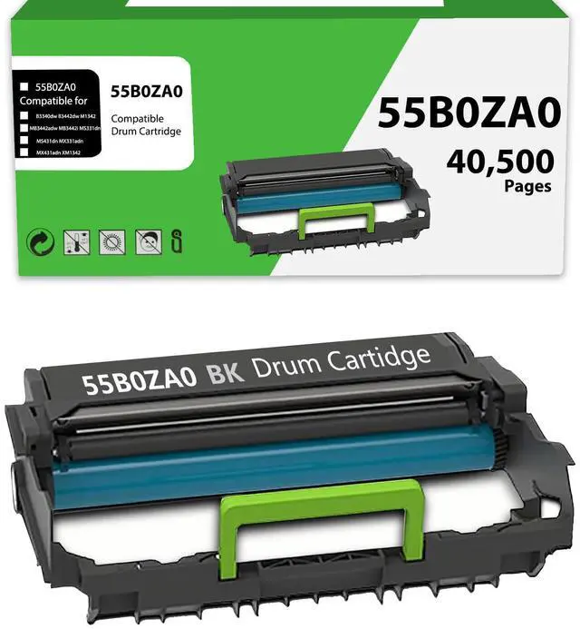 Main image of 55B0ZA0 Imaging Unit 55B0ZA0 Drum Unit Compatible for Lexmark MS331 MS331dn MS431dn MX331adn MX431adn B3340dw B3442dw M1342 MB3442adw MB3442i Printer