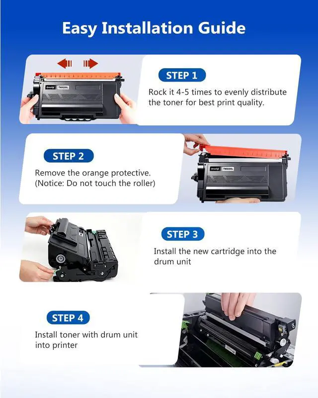Alt view image 4 of 7 - TN920XL TN920 Black Toner Cartridge HL-L6210DW MFC-L5915DW Replacement for Brother TN 920XL TN920UXXL Work for HL-L5210DW HL-L6210DW HL-L6210DWT HL-L5210DN HL-L5215DW HL-L6310DW High Yield (2 Black)