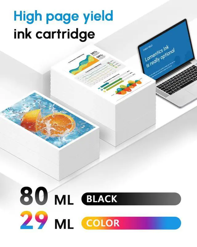 Alt view image 3 of 7 - 712XL 712 Ink Cartridges High Yield Replacement for HP 712 712XL Ink for DesignJet T650 T630 T230 T210 Studio Plotter Printer (4 Pack, 80-ML Black, 29-ML Cyan/Magenta/Yellow)