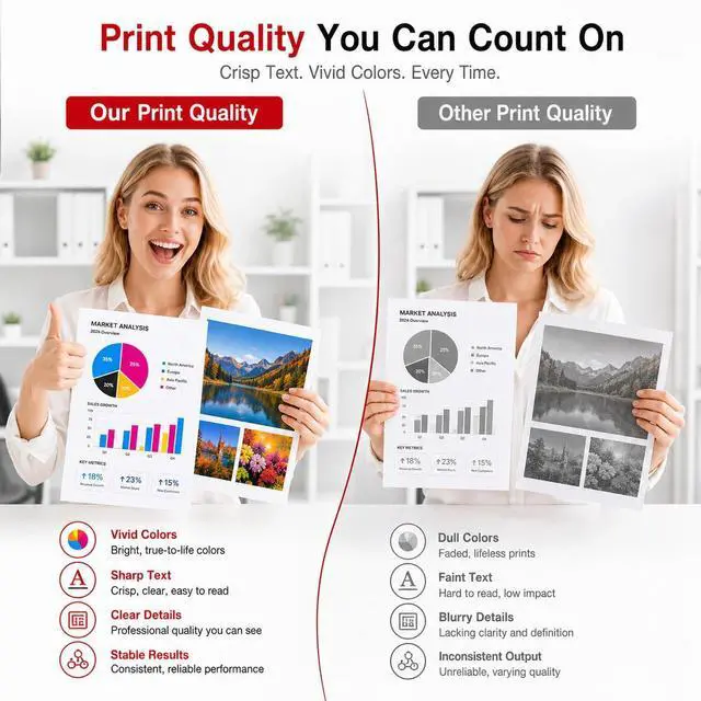 Alt view image 5 of 7 - 069H Toner Cartridge MF753Cdw Toner Replacement for Canon 069 069H | High Yield 069H Toner Cartridge set work with imageCLASS MF753Cdw MF751Cdw LBP674Cdw Printer (4PK, BK/C/M/Y)