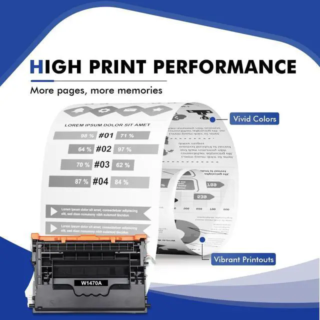 Alt view image 4 of 6 - 147A Black Toner Cartridge M612 M610 147X W1470A with Chip 2-Pack | Compatible for HP 147A 147X for HP LaserJet Enterprise M611dn M610n M611x M612dn M612x MFP M634h M635fht M635h M636fh Printer