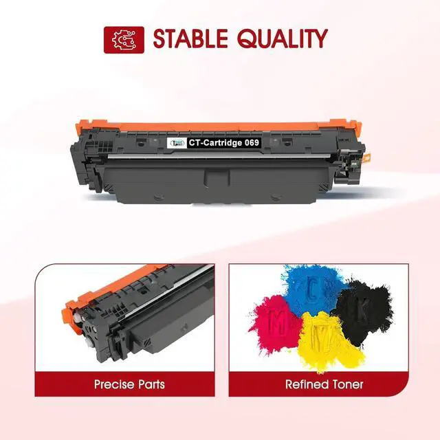 Alt view image 4 of 6 - 069 Toner Cartridge Set 069H MF753Cdw MF751Cdw LBP674C MF750C Series | Compatible for Canon Color imageCLASS MF 753Cdw MF752Cdw LBP674Cdw LBP674Cx LBP673Cdw MF756Cx Printer (B/C/Y/M, 4 Pack)