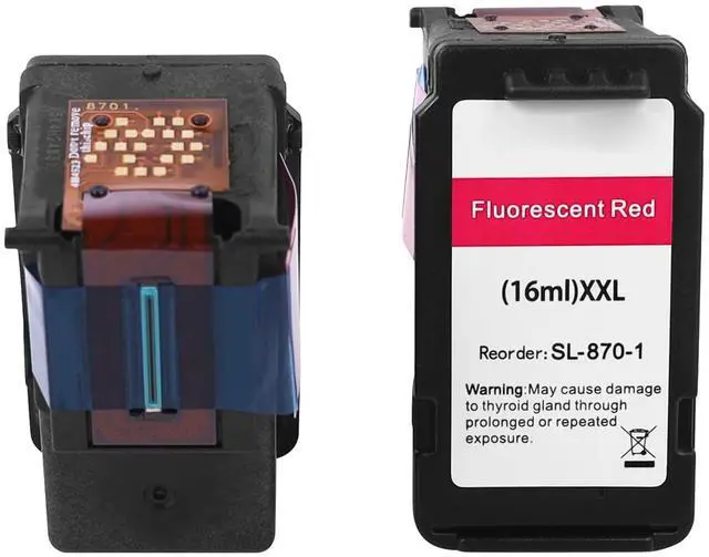 Alt view image 3 of 7 - SL-870-1 Red Fluorescent Ink Cartridge for Pitney Bowes SendPro Mailstation CSD1 2-Pack