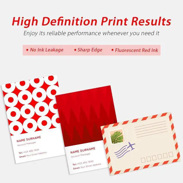 Alt view image 7 of 7 - High Capacity SL-870-1 XXL Red Ink Cartridge Compatible with SL870-1 SL8701 XXL Fluorescent Red Ink Replacement for Pitney Bowes SendPro Mailstation Postage Meter (CSD1) 2-Pack18ml*2