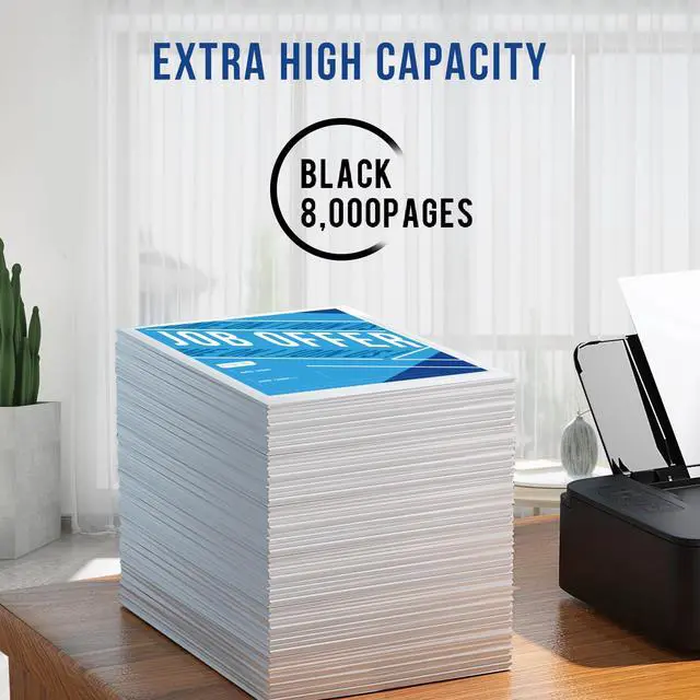 Alt view image 4 of 7 - for Xerox C310 C315 Toner Cartridge Black 8000 Pages Extra High Capacity Replacement 006R04364 Compatible 006R04356 Standard Ink Cartridge for Xerox C315DNI C310DNI Color Multifunction Printer (Black)