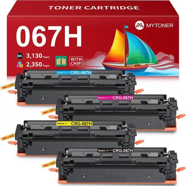 Main image of 067H Toner Cartridge Set High Yield for MF656Cdw MF654Cdw MF650C | With Chip, Replacement for Canon 067, Compatible with Color imageCLASS MF653Cdw LBP630C LBP632Cdw LBP633Cdw Printer, 4 Pack